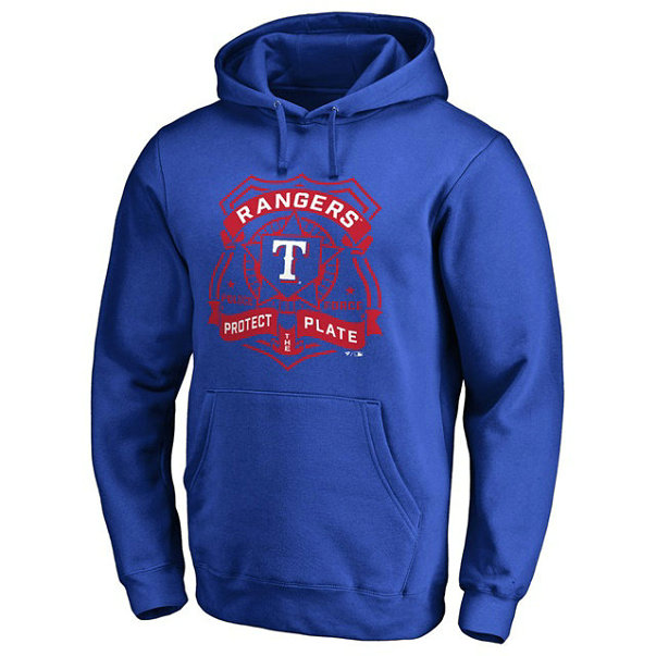 Rangers Police Badge Royal Pullover Hoodie Rangers Police Badge Royal Pullover Hoodie
