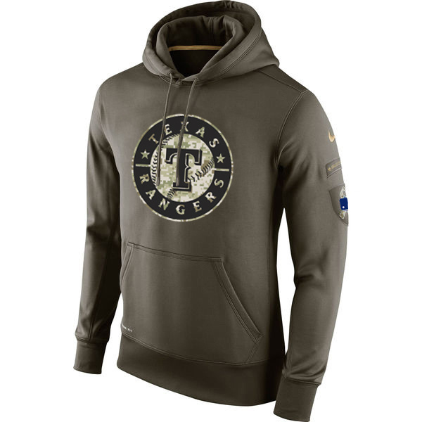 Texas Rangers Salute To Service Olive Hoodie Texas Rangers Salute To Service Olive Hoodie