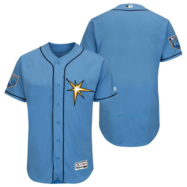 Tampa Bay Rays Light Blue 2018 Spring Training Flex Base Team Jersey Tampa Bay Rays Light Blue 2018 Spring Training Flex Base Team Jersey