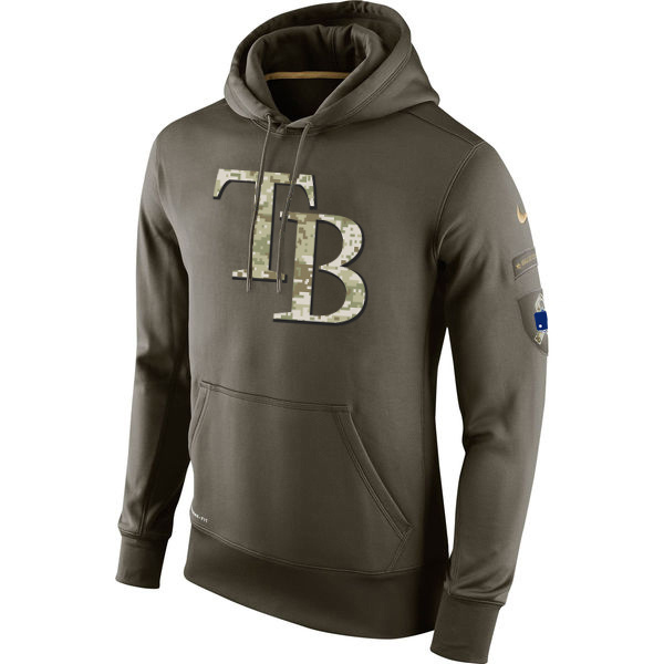Tampa Bay Rays Salute To Service Olive Hoodie