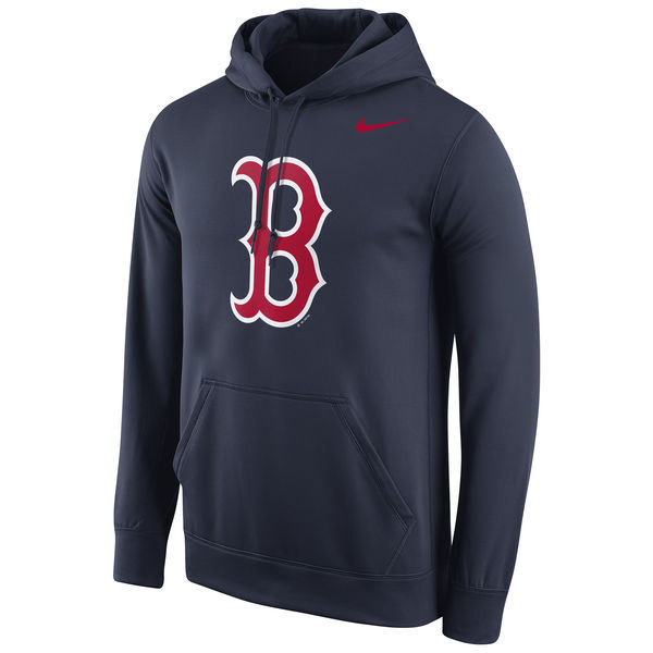 Red Sox Primary Logo Fleece Navy Pullover Hoodie Red Sox Primary Logo Fleece Navy Pullover Hoodie