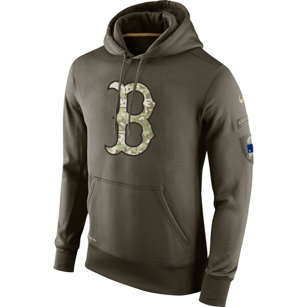 Boston Red Sox Salute To Service Olive Hoodie Boston Red Sox Salute To Service Olive Hoodie