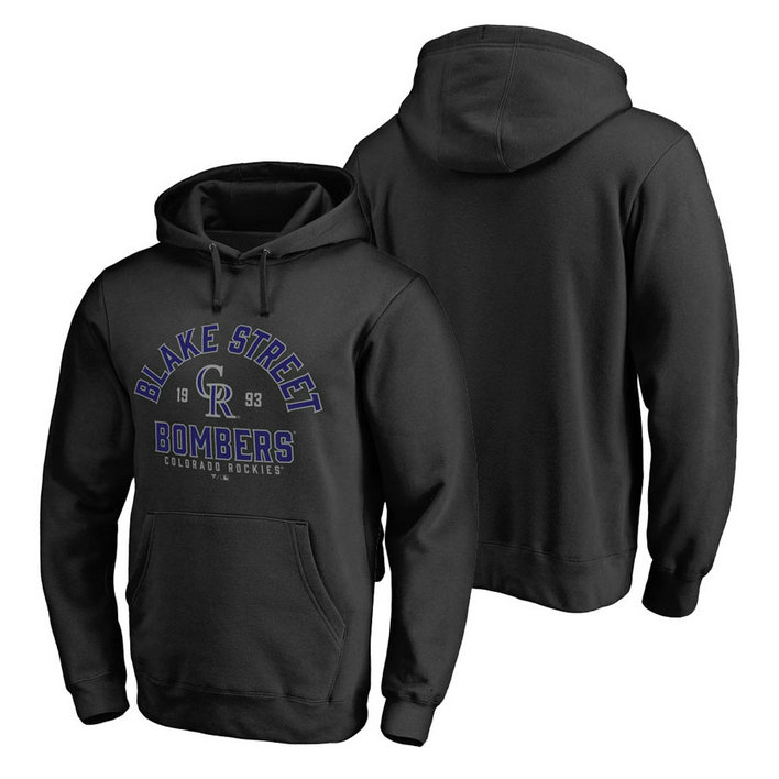 Colorado Rockies Hometown Collection Blake Street Pullover Black Hoodie Colorado Rockies Hometown Collection Blake Street Pullover Black Hoodie