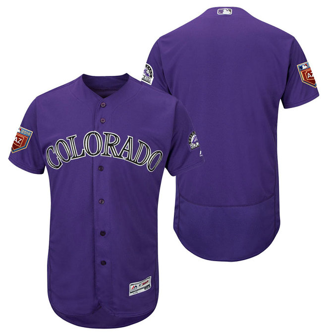 Colorado Rockies Purple 2018 Spring Training Flex Base Team Jersey Colorado Rockies Purple 2018 Spring Training Flex Base Team Jersey