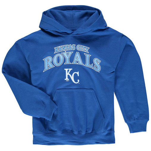 YOUTH - Royals Stitches Team Fleece Royal Pullover Hoodie YOUTH - Royals Stitches Team Fleece Royal Pullover Hoodie