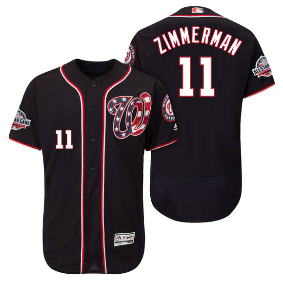 Washington Nationals #11 Ryan Zimmerman Player Flex Base Jersey 2018 All-Star Game