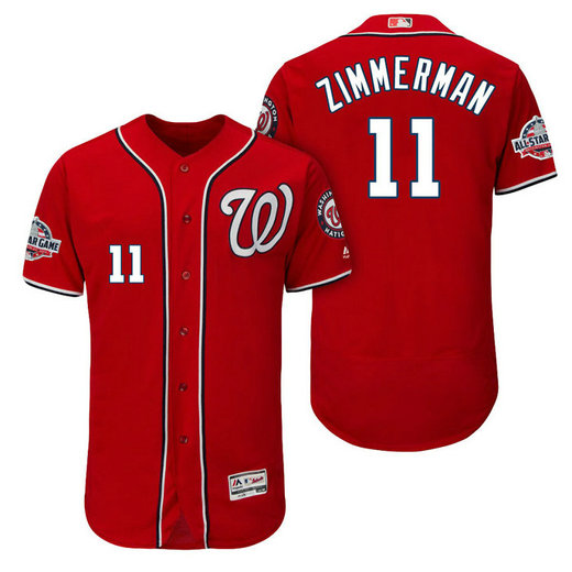 Washington Nationals #11 Ryan Zimmerman Alternate Player Flex Base Jersey 2018 All-Star Game
