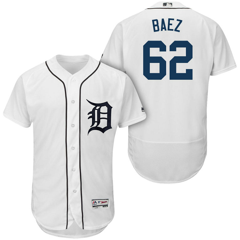 Detroit Tigers #62 Sandy Baez White 2018 Home Authentic Collection Flex Base Jersey Detroit Tigers #62 Sandy Baez White 2018 Home Authentic Collection Flex Base Jersey