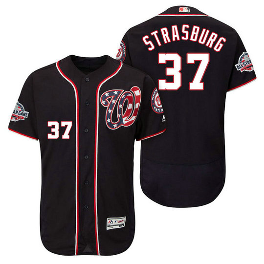 Washington Nationals #37 Stephen Strasburg Player Flex Base Jersey 2018 All-Star Game Washington Nationals #37 Stephen Strasburg Player Flex Base Jersey 2018 All-Star Game