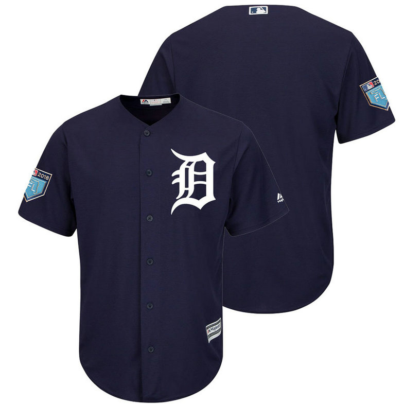 Detroit Tigers Navy 2018 Spring Training Cool Base Team Jersey Detroit Tigers Navy 2018 Spring Training Cool Base Team Jersey