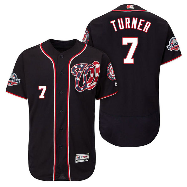 Washington Nationals #7 Trea Turner Player Flex Base Jersey 2018 All-Star Game Washington Nationals #7 Trea Turner Player Flex Base Jersey 2018 All-Star Game