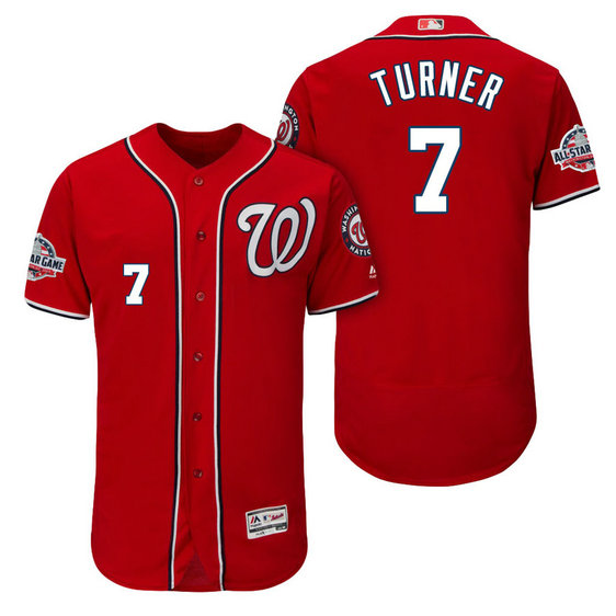 Washington Nationals #7 Trea Turner Alternate Player Flex Base Jersey 2018 All-Star Game Washington Nationals #7 Trea Turner Alternate Player Flex Base Jersey 2018 All-Star Game