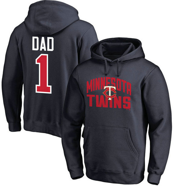 Minnesota Twins Father's Day Navy #1 Dad Player Pullover Hoodie Minnesota Twins Father's Day Navy #1 Dad Player Pullover Hoodie