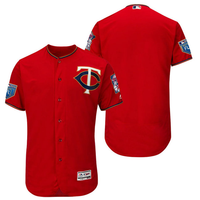 Minnesota Twins Scarlet 2018 Spring Training Flex Base Team Jersey Minnesota Twins Scarlet 2018 Spring Training Flex Base Team Jersey
