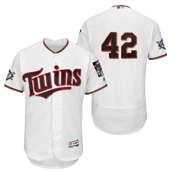 Minnesota Twins White Authentic Flex Base Jersey 2018 Jackie Robinson Day Minnesota Twins White Authentic Flex Base Jersey 2018 Jackie Robinson Day