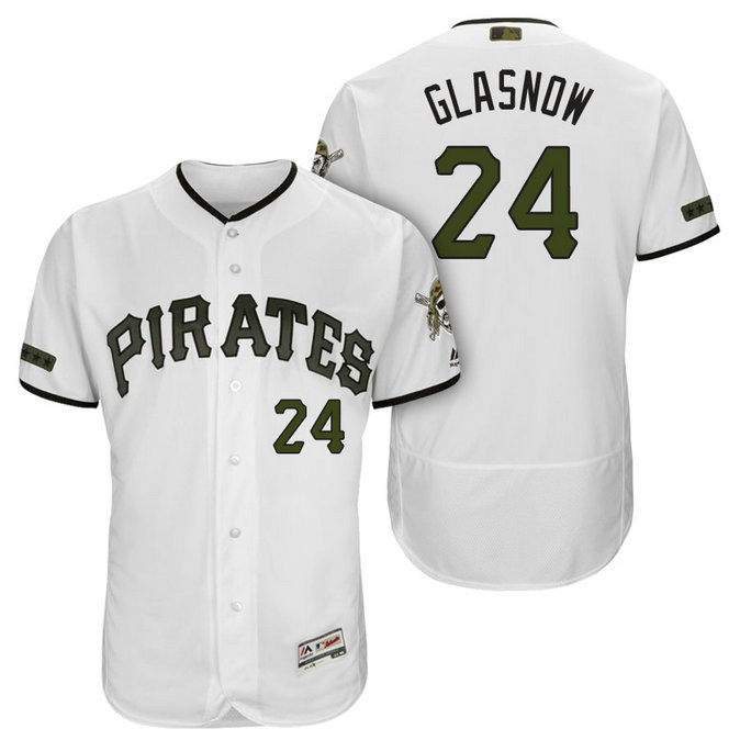 Pittsburgh Pirates #24 Tyler Glasnow White 2018 Home Alternate Authentic Collection Flex Base Jersey Pittsburgh Pirates #24 Tyler Glasnow White 2018 Home Alternate Authentic Collection Flex Base Jersey
