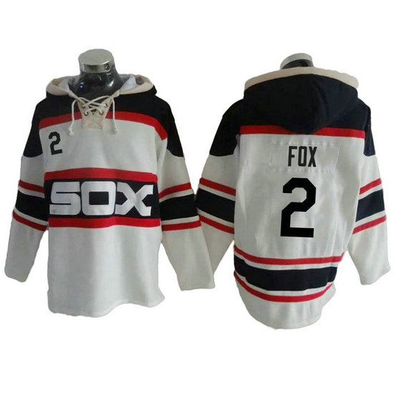 Chicago White Sox Nellie Fox #2 Throwback Player Pullover Hoodie