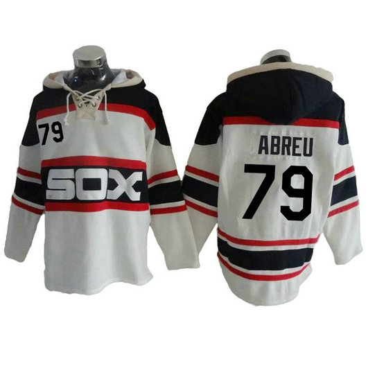 Chicago White Sox Jose Abreu #79 Throwback Player Pullover Hoodie