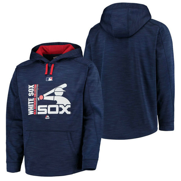 White Sox Authentic Collection Team Icon Streak Fleece Navy Pullover Hoodie