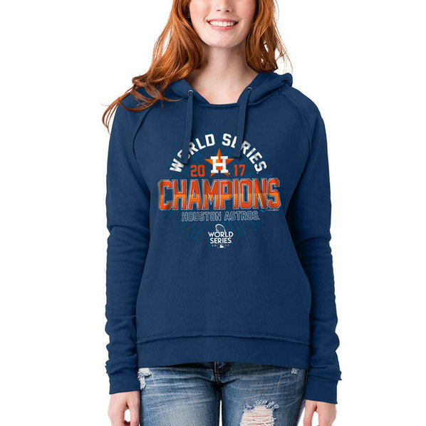 WOMEN - Houston Astros 2017 World Series Champions Pullover Navy Hoodie WOMEN - Houston Astros 2017 World Series Champions Pullover Navy Hoodie