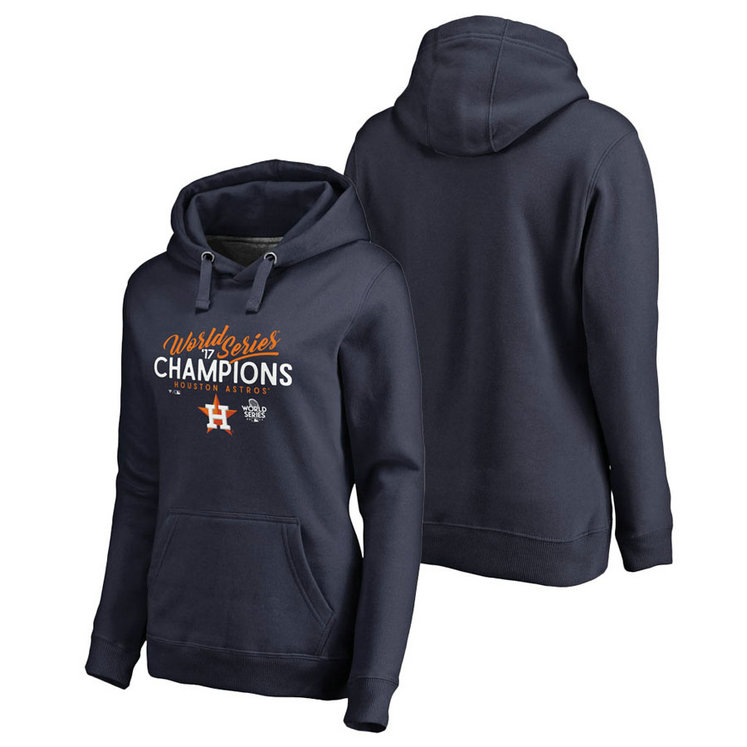 WOMEN - Houston Astros 2017 World Series Champions Hitter Pullover Navy Hoodie WOMEN - Houston Astros 2017 World Series Champions Hitter Pullover Navy Hoodie