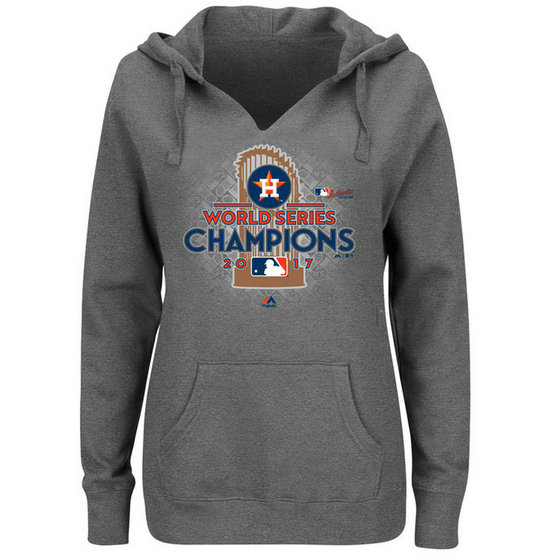 WOMEN - Houston Astros 2017 World Series Champions Locker Room Pullover Heather Gray Hoodie WOMEN - Houston Astros 2017 World Series Champions Locker Room Pullover Heather Gray Hoodie