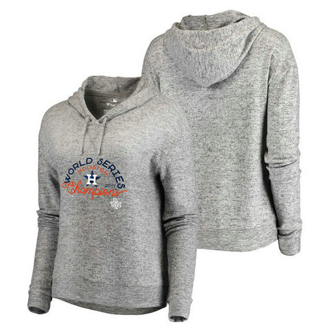 WOMEN - Houston Astros 2017 World Series Champions On Deck Cozy Pullover Heather Gray Hoodie WOMEN - Houston Astros 2017 World Series Champions On Deck Cozy Pullover Heather Gray Hoodie