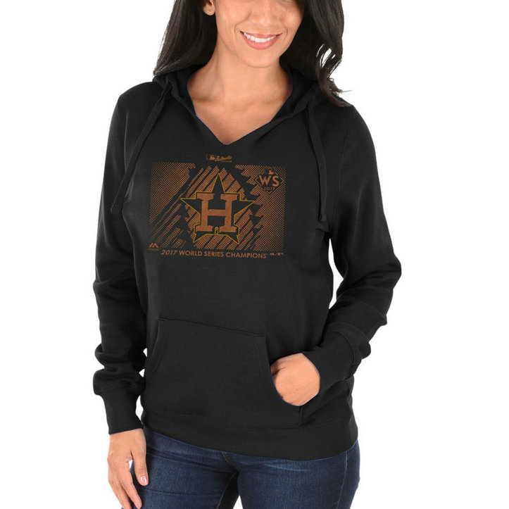 WOMEN - Houston Astros 2017 World Series Champions Parade Pullover Black Hoodie