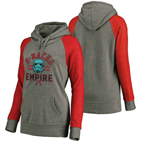 WOMEN - Arizona Diamondbacks Heather Gray Star Wars Empire hoodie WOMEN - Arizona Diamondbacks Heather Gray Star Wars Empire hoodie