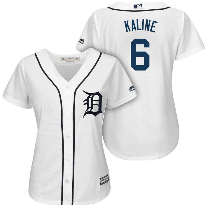 Women Tigers #6 Al Kaline 2018 Home Cool Base Jersey Women Tigers #6 Al Kaline 2018 Home Cool Base Jersey
