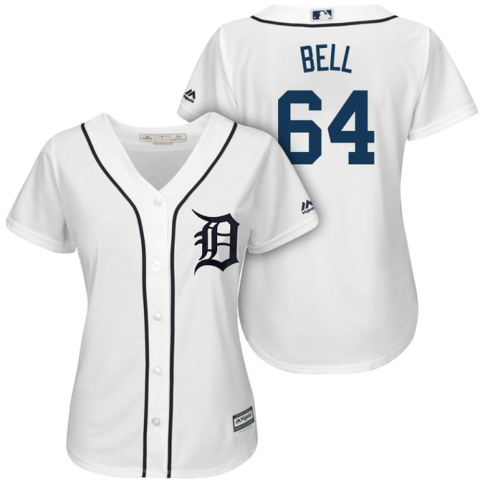 Women Tigers #64 Chad Bell 2018 Home Cool Base Jersey Women Tigers #64 Chad Bell 2018 Home Cool Base Jersey