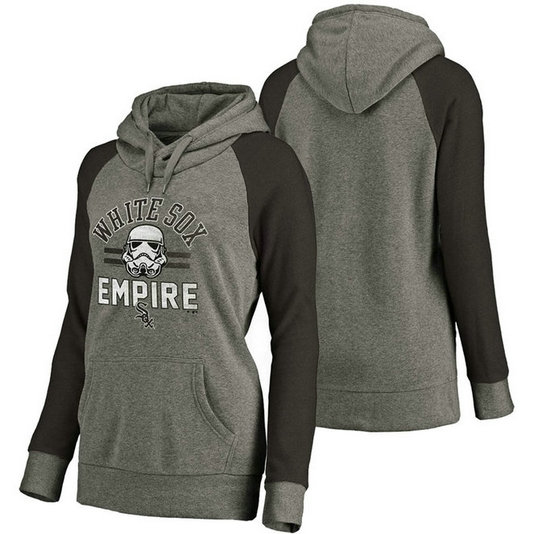 WOMEN - Chicago White Sox Heather Gray Star Wars Empire hoodie WOMEN - Chicago White Sox Heather Gray Star Wars Empire hoodie