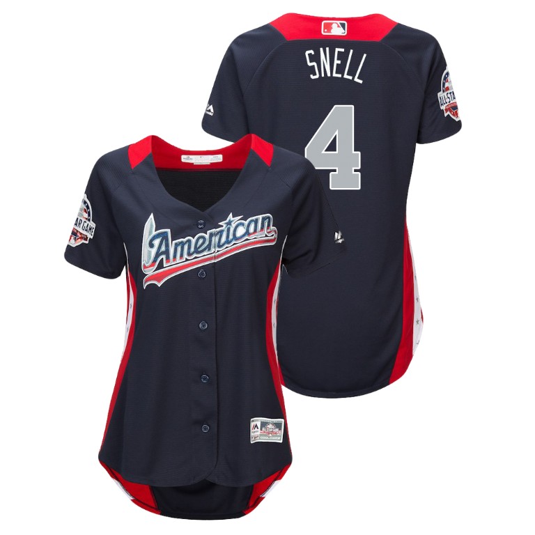 WOMEN - American League #4 Blake Snell 2018 MLB All-Star Navy Home Run Derby Jersey WOMEN - American League #4 Blake Snell 2018 MLB All-Star Navy Home Run Derby Jersey