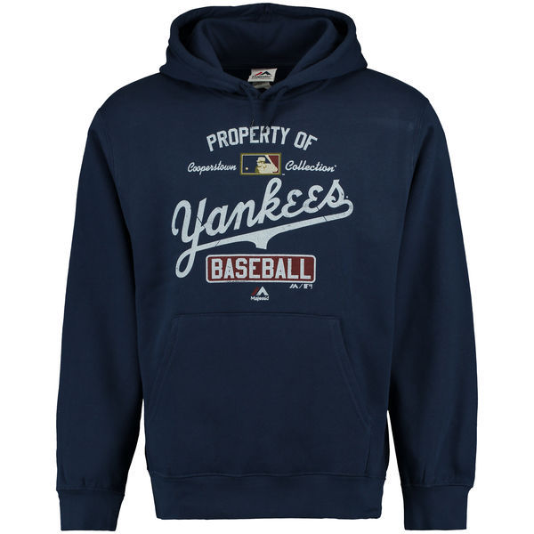 Yankees Baseball Fleece Navy Pullover Hoodie Yankees Baseball Fleece Navy Pullover Hoodie