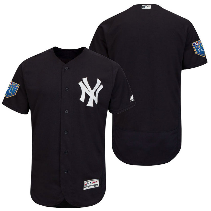 New York Yankees Navy 2018 Spring Training Flex Base Team Jersey