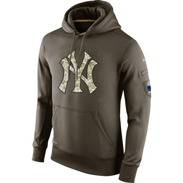 New York Yankees Salute To Service Olive Hoodie New York Yankees Salute To Service Olive Hoodie