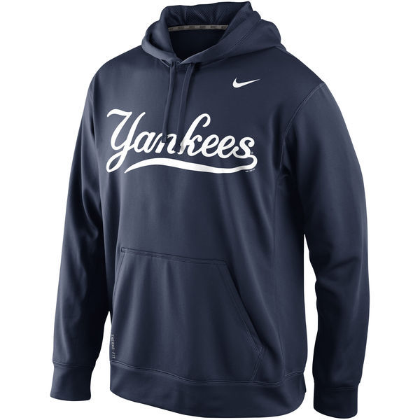 Yankees Team Logo Fleece Navy Pullover Hoodie Yankees Team Logo Fleece Navy Pullover Hoodie
