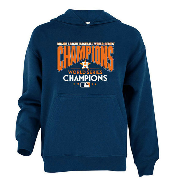 YOUTH - Houston Astros 2017 World Series Champions Pullover Navy Hoodie