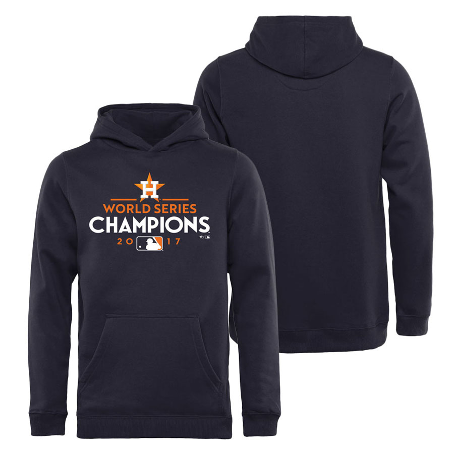 YOUTH - Houston Astros 2017 World Series Champions Official Pullover Navy Hoodie