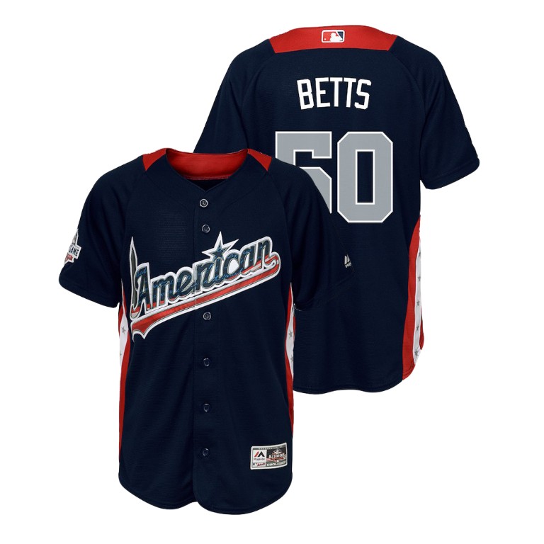YOUTH - American League #50 Mookie Betts 2018 MLB All-Star Navy Home Run Derby Jersey YOUTH - American League #50 Mookie Betts 2018 MLB All-Star Navy Home Run Derby Jersey