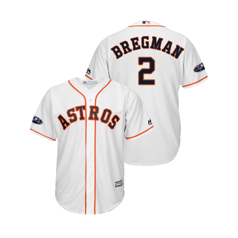 Houston Astros White #2 Alex Bregman Cool Base Jersey Houston Astros White #2 Alex Bregman Cool Base Jersey