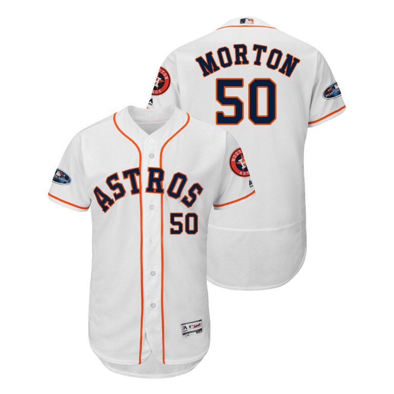 Houston Astros White #50 Charlie Morton Flex Base Jersey