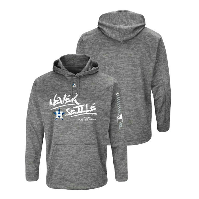 Houston Astros Participant Streak Fleece Gray Authentic Collection Hoodie Houston Astros Participant Streak Fleece Gray Authentic Collection Hoodie