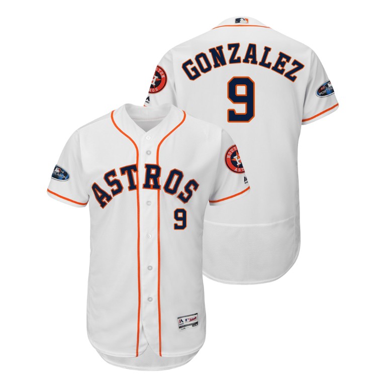 Houston Astros White #9 Marwin Gonzalez Flex Base Jersey Houston Astros White #9 Marwin Gonzalez Flex Base Jersey