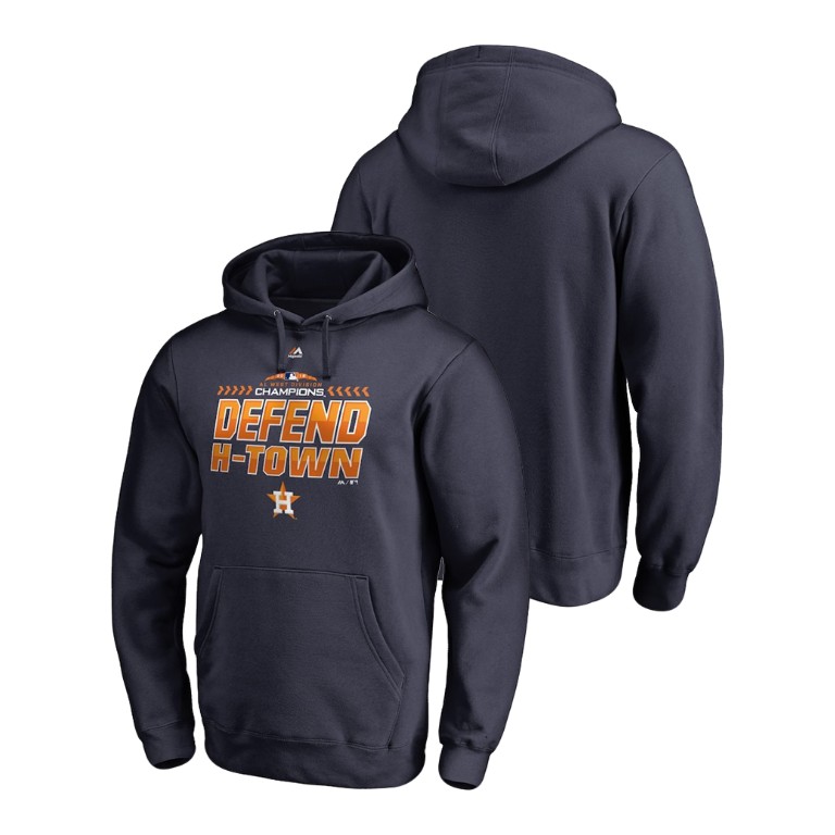 Houston Astros Locker Room Defend Navy 2018 AL West Division Champions Majestic Hoodie Houston Astros Locker Room Defend Navy 2018 AL West Division Champions Majestic Hoodie