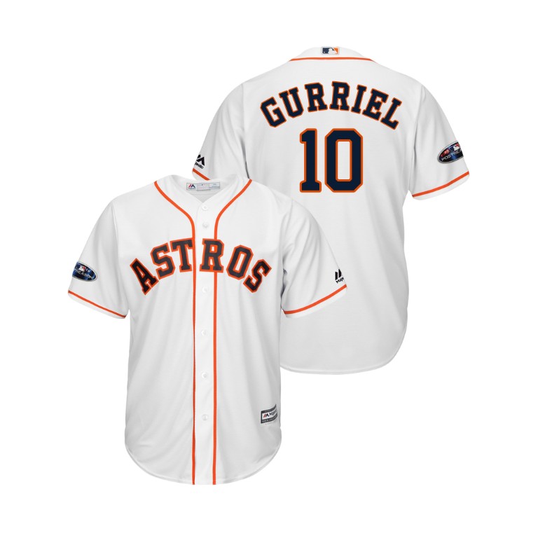 Houston Astros White #10 Yuli Gurriel Cool Base Jersey Houston Astros White #10 Yuli Gurriel Cool Base Jersey