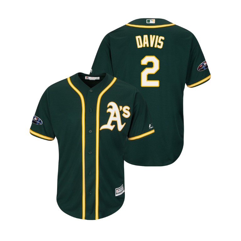 Oakland Athletics Green #2 Khris Davis Cool Base Jersey Oakland Athletics Green #2 Khris Davis Cool Base Jersey