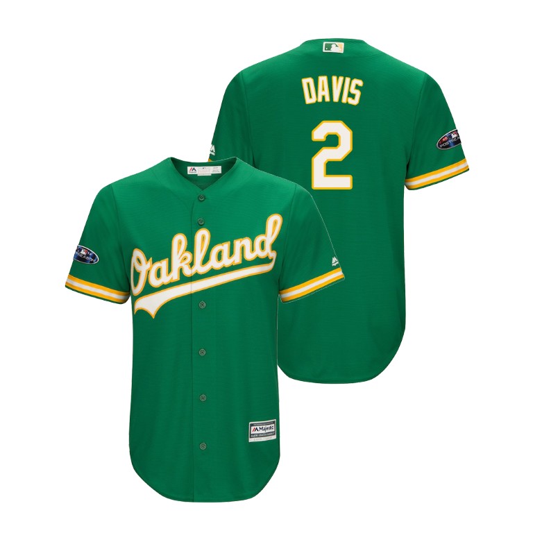 Oakland Athletics Kelly Green #2 Khris Davis Cool Base Jersey Oakland Athletics Kelly Green #2 Khris Davis Cool Base Jersey