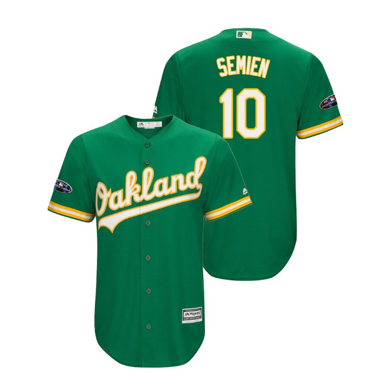 Oakland Athletics Kelly Green #10 Marcus Semien Cool Base Jersey Oakland Athletics Kelly Green #10 Marcus Semien Cool Base Jersey