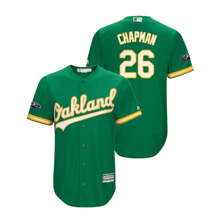 Oakland Athletics Kelly Green #26 Matt Chapman Cool Base Jersey